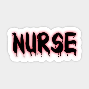 Creepy Nurse Sticker